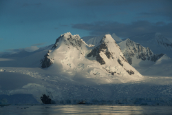 Coucher de soleil en Antarctique